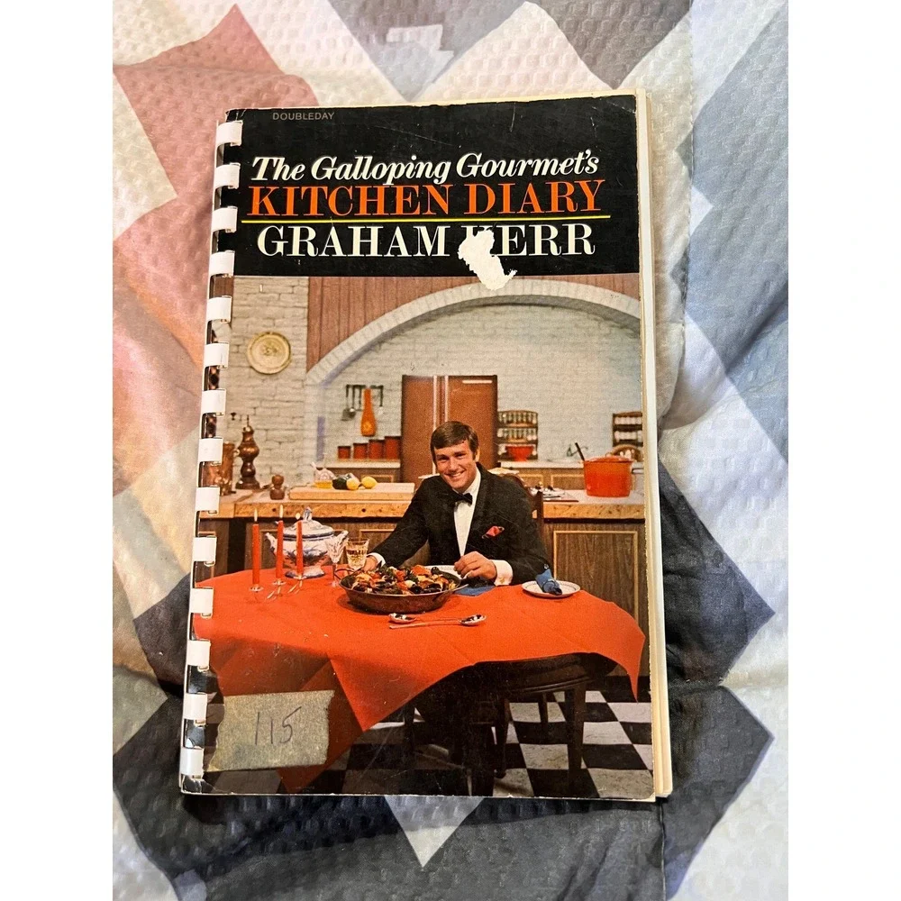Vintage 1970 Graham Kerr The Galloping Gourmet Kitchen‎ Diary First Edition Book